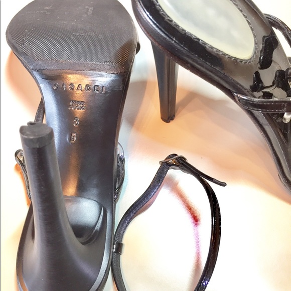 Casadei Black Strappy Heels - Picture 8 of 8